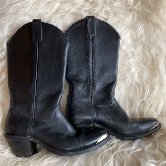 Vintage Black Double H boots - Picture 3 of 7